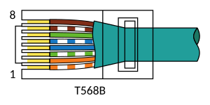 Cable directe 568B