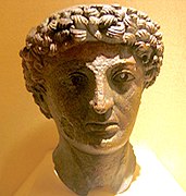 Bronze head of a Roman god, found at Lillebonne, Musée des antiquités of the Seine-Maritime (Rouen)