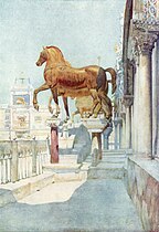 Barratt: The Horses of San Marco, Looking North.