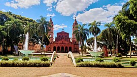 Catedral Angelopolitana a partir da pç. Pinheiro Machado, no Centro Histórico