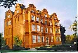 Kew Palace, London, England. A red brick building with distinctive Dutch architecture, built in 1631.