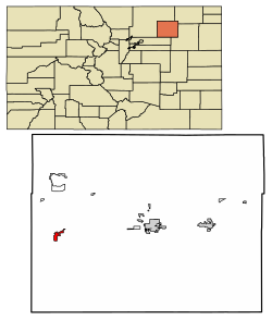 Location in Morgan County, Colorado