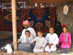 Beduin család Ománban
