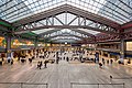 The interior of the Moynihan Train Hall at Pennsylvania Station in New York City, 2022