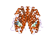 2p15: Crystal structure of the ER alpha ligand binding domain with the agonist ortho-trifluoromethylphenylvinyl estradiol