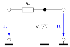 Spannungsbegrenzung mit Z-Diode