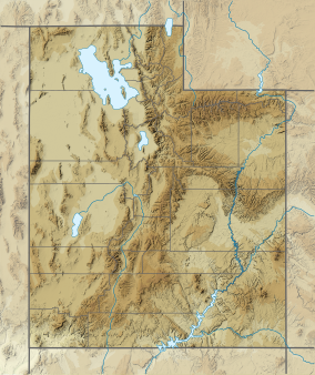 Map showing the location of Mount Timpanogos Wilderness