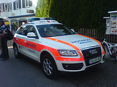 Emergency doc vehicle used by both Austrian and German Red Cross