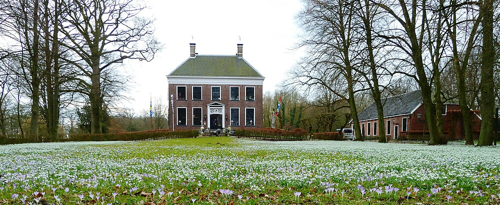 Stinsenflora voor de borg en het koetshuis