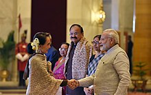 Narendra Modi u Aung San Suu Kyi fl-2018.