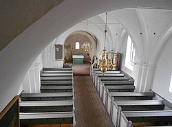 Valvbågar i Felestads kyrka