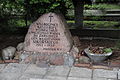 A memorial stone for the 50th anniversary of the 1943 Gibraltar air crash at the Powązki Military Cemetery.