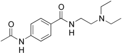 Struttura chimica dell'acecainide