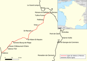 Voir la carte de la ligne.