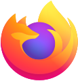 Логотип, що використовується у версії Firefox 70 і пізніших версіях з 22 жовтня 2019