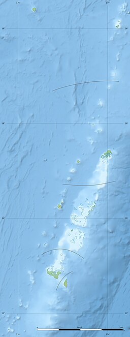 Location of the lake in Tonga.