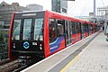 New DLR train at Poplar station