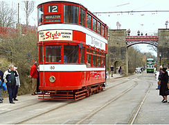 1931 British double-decker tram, used in Leeds.