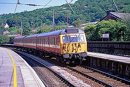 308143 in West Yorkshire PTE livery at Keighley in 1996