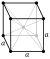 Cubic body-centered crystal structure for niobium