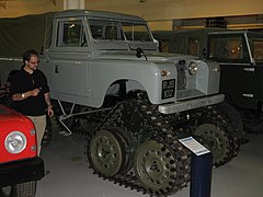 Tracked land rover.