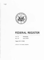 Thumbnail for File:Federal Register 2014-07-02- Vol 79 Iss 127 (IA sim federal-register-find 2014-07-02 79 127).pdf