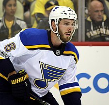 Edmundson v dresu St. Louis Blues v roce 2017