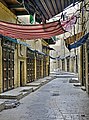 closed shops in an As-Salt souk