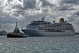 Adonia departing Southampton