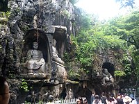 Statues in the grottos