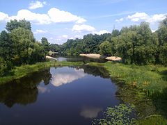 Floden Ubort i Olevsk