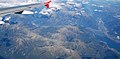 Mountains in North of the lake (aerial view), Lago di Mezzola.