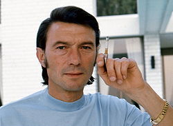 Laurence Harvey 1973. Foto: Allan Warren.