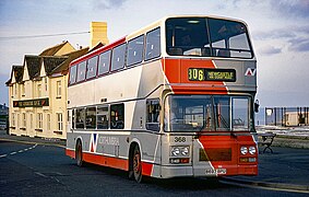 Northumbria Leyland Olympian at Tynemouth, 1993