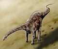 Ang Diplodocus na umaabot sa mga habang higit sa 30 metro ay isang karaniwang sauropoda sa panahong Huling Jurassic.