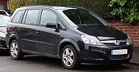 Vauxhall Zafira (With new badge design) (United Kingdom)