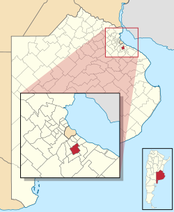 Almirante Brown location in Gran Buenos Aires