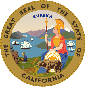 Athena på Californias segl