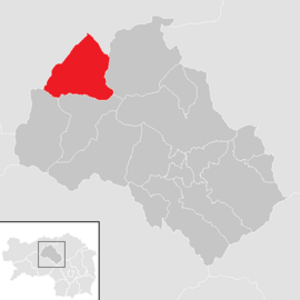 Poloha obce Radmer v okrese Leoben (klikacia mapa)