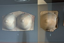 Terracotta votive female breasts, 4th c BC, AM of Corinth, 202792.jpg