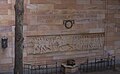 World War I Memorial Sculpture on the external wall of the Shrine of Memories section of the Shrine of Remembrance