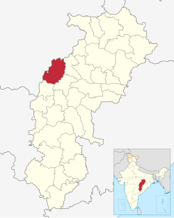 Location in Chhattisgarh