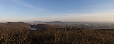 Four of the Monteregian Hills in the late fall