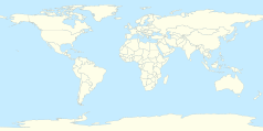 Mapa konturowa świata, blisko centrum na dole znajduje się punkt z opisem „Republika Swellendam”