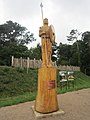 Widukind, Holzstatue vor dem äußeren Ring der Arkeburg