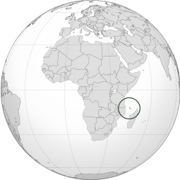 Localização União de Comores