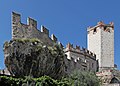 Goethe's view of Castello Scaligero, when interrupted as he described in Italian Journey (click on image for quotation).