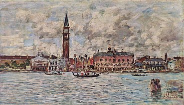 Eugène Boudin: Piazzetta San Marco in Venedig, 1895