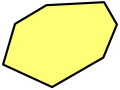 A non-regular heptagon