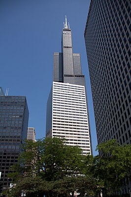 220 South Wacker Drive gezien vanuit het westen